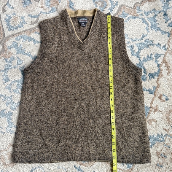 Woolrich 85% Wool Vest Olive Heather Warm and cozy Men’s Size Large - Picture 4 of 6
